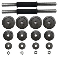 Thumbnail for 20kg Cast Iron Dumbbell Weight Set with Carry Case