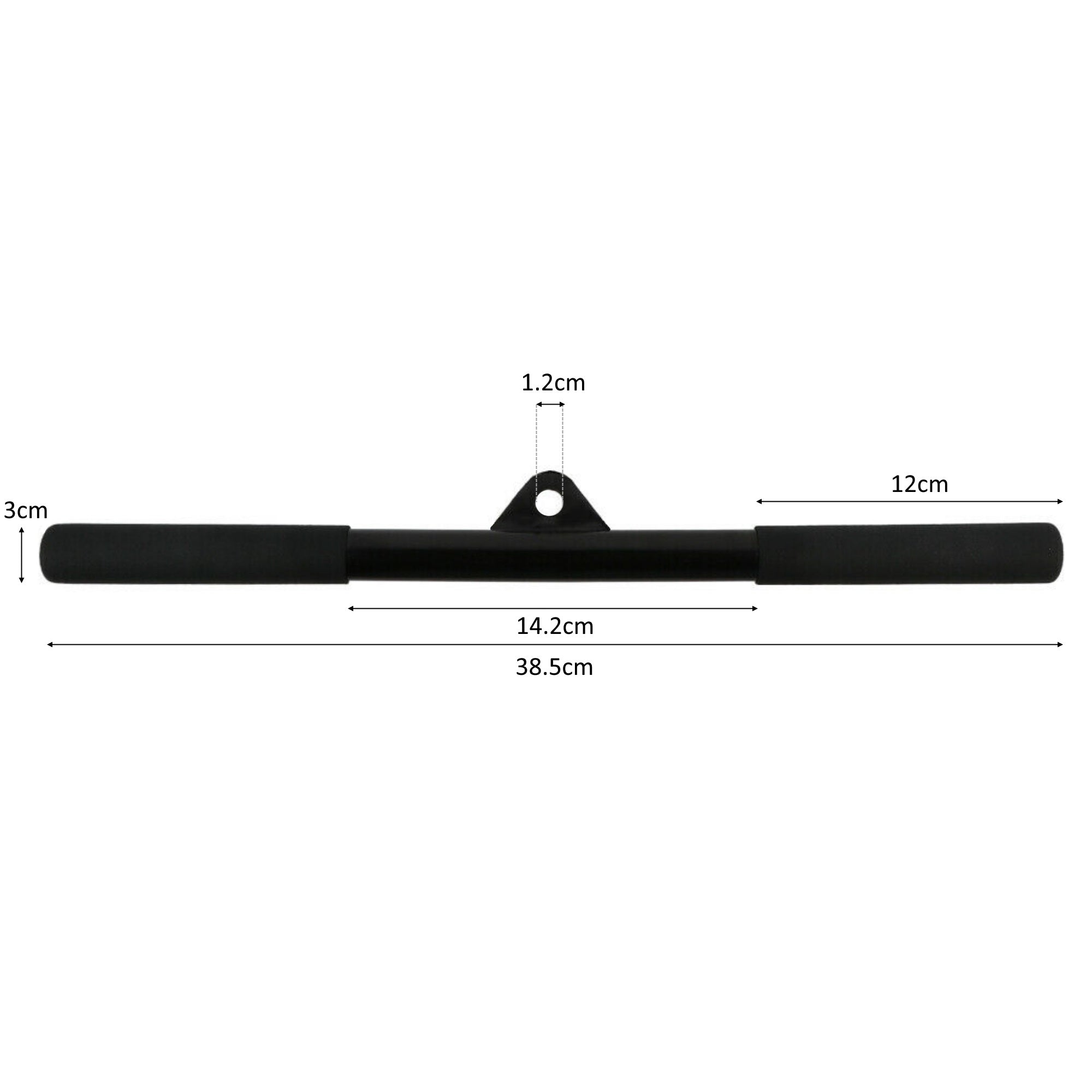 Straight Bar Attachment for Home Gym Crossover Cable Machines
