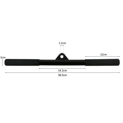 Straight Bar Attachment for Home Gym Crossover Cable Machines
