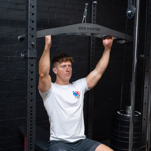 GM3 Wide Multi Parallel Grip Cable Pull Down Handle Attachment Bar