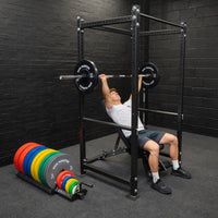 Thumbnail for Portable Horizontal Bumper Plate Trolley Rack with Fractional Weight Section