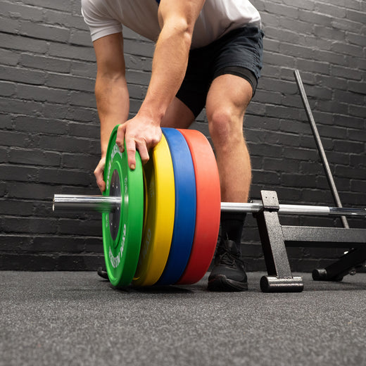 Full Double Barbell Deadlift Loading Jack with HDPE Padding