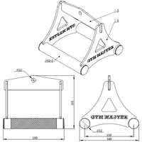 Thumbnail for Double Twin Seated V Row Close Grip Handle Cable Attachment Lat Bar