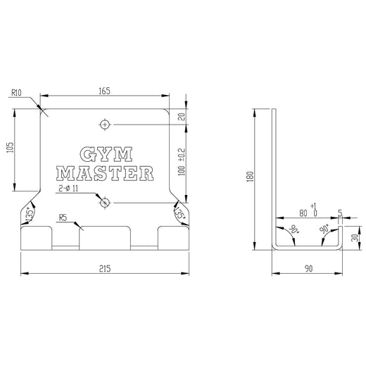 Vertical Wall Mounted Olympic 2" Barbell Storage Hanging Rack