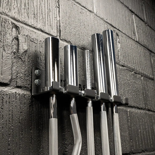 Vertical Wall Mounted Olympic 2" Barbell Storage Hanging Rack
