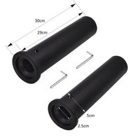 Thumbnail for A close up shot of a black GYM MASTER weight plate adapter sleeve
