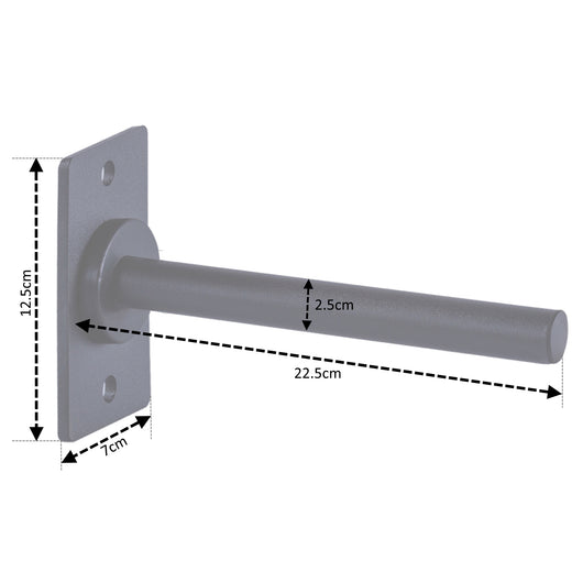 A close up of a weight storage mounting solution