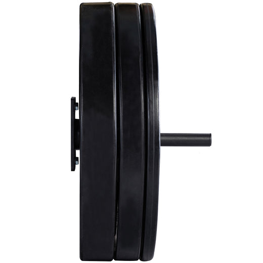 A close up of a weight storage mounting solution