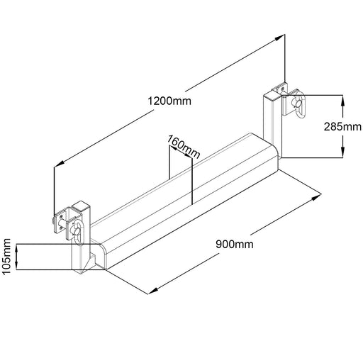 GM1 Hip Thrust Pad Bench Attachment for 50x50mm Power Rack
