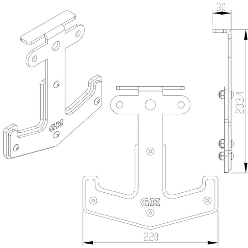 GM1 Power Rack Mounted Barbell Storage Hook Anchor Holder