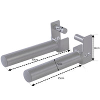 Thumbnail for A  technical drawing of an additional module for a weight lifting rack, showcasing the dimensions