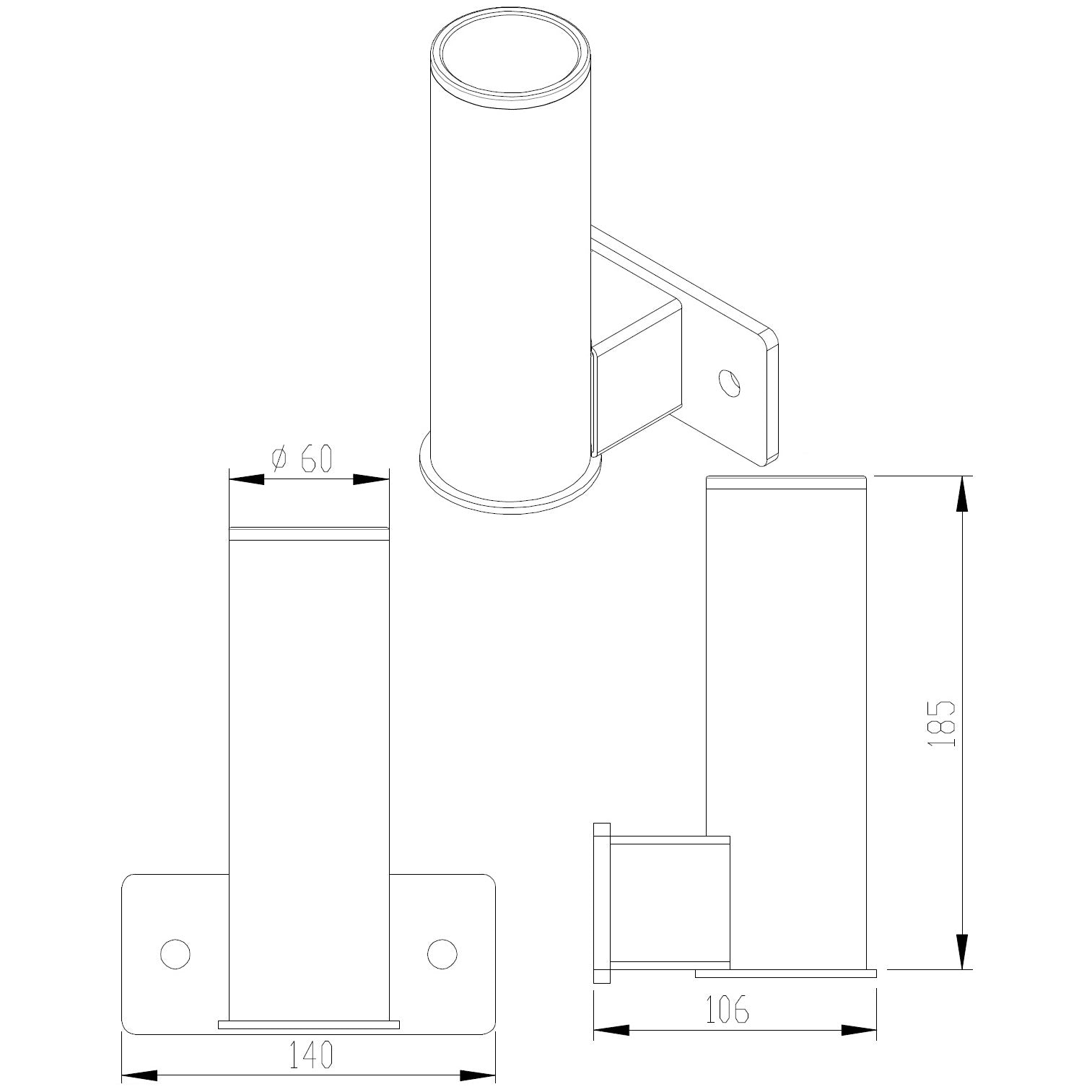 GM2 Rack Vertical Barbell Holder Attachment