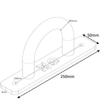 Thumbnail for GM2 Battle Rope / Resistance Band Hoop Anchor Attachment for Power Rack Cage