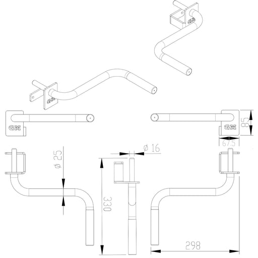 GM2 Dip Bars - Pair