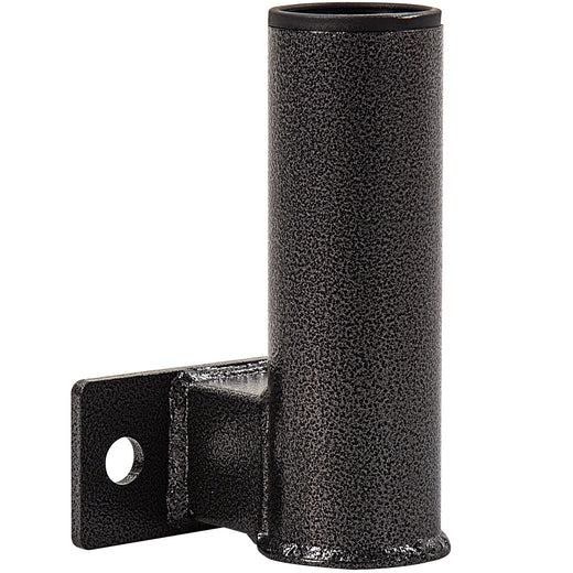 A GYM MASTER gunmetal olympic bar holder attachment for power racks