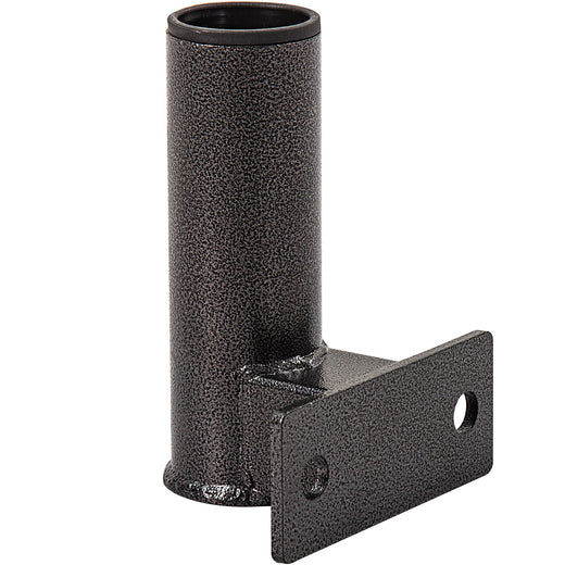 A GYM MASTER gunmetal olympic bar holder attachment for power racks