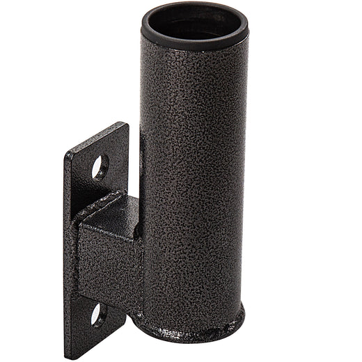 A GYM MASTER gunmetal olympic bar holder attachment for power racks