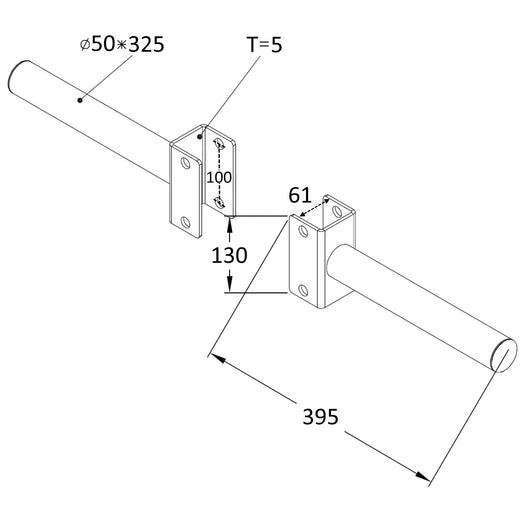 Pair of GM3 2" Olympic Weight Plate Holder Storage Pole Power Rack Attachments