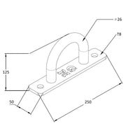 Thumbnail for GM3 Battle Rope / Resistance Band Hoop Anchor Attachment for Power Rack Cage