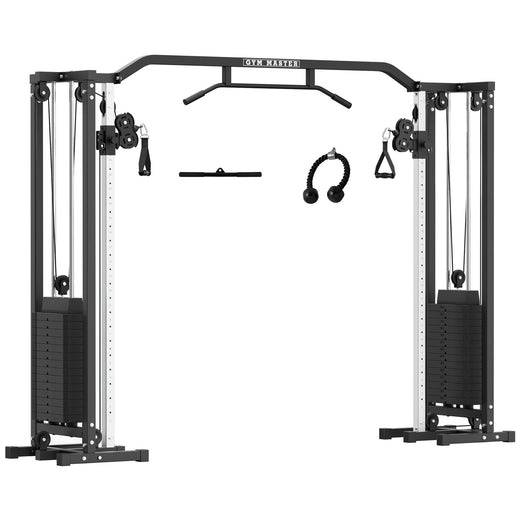 Adjustable Pulley Cable Crossover Machine Including 180kg Weights