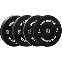 Thumbnail for Pair of Black Olympic Rubber Bumper Plates