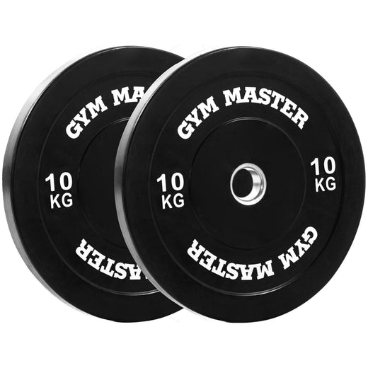 Pair of Black Olympic Rubber Bumper Plates
