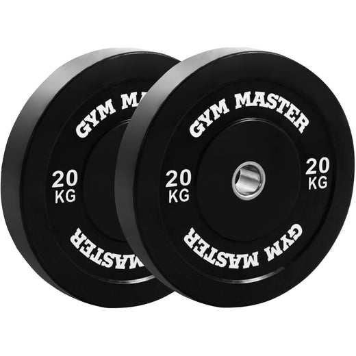 Pair of Black Olympic Rubber Bumper Plates