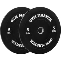 Thumbnail for Pair of Black Olympic Rubber Bumper Plates