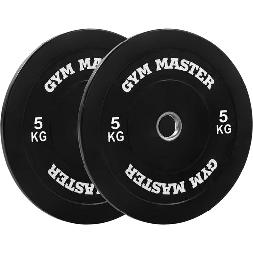 Pair of Black Olympic Rubber Bumper Plates