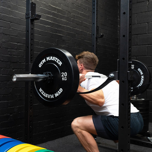 Pair of Black Olympic Rubber Bumper Plates