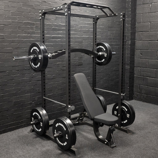 Pair of Black Olympic Rubber Bumper Plates