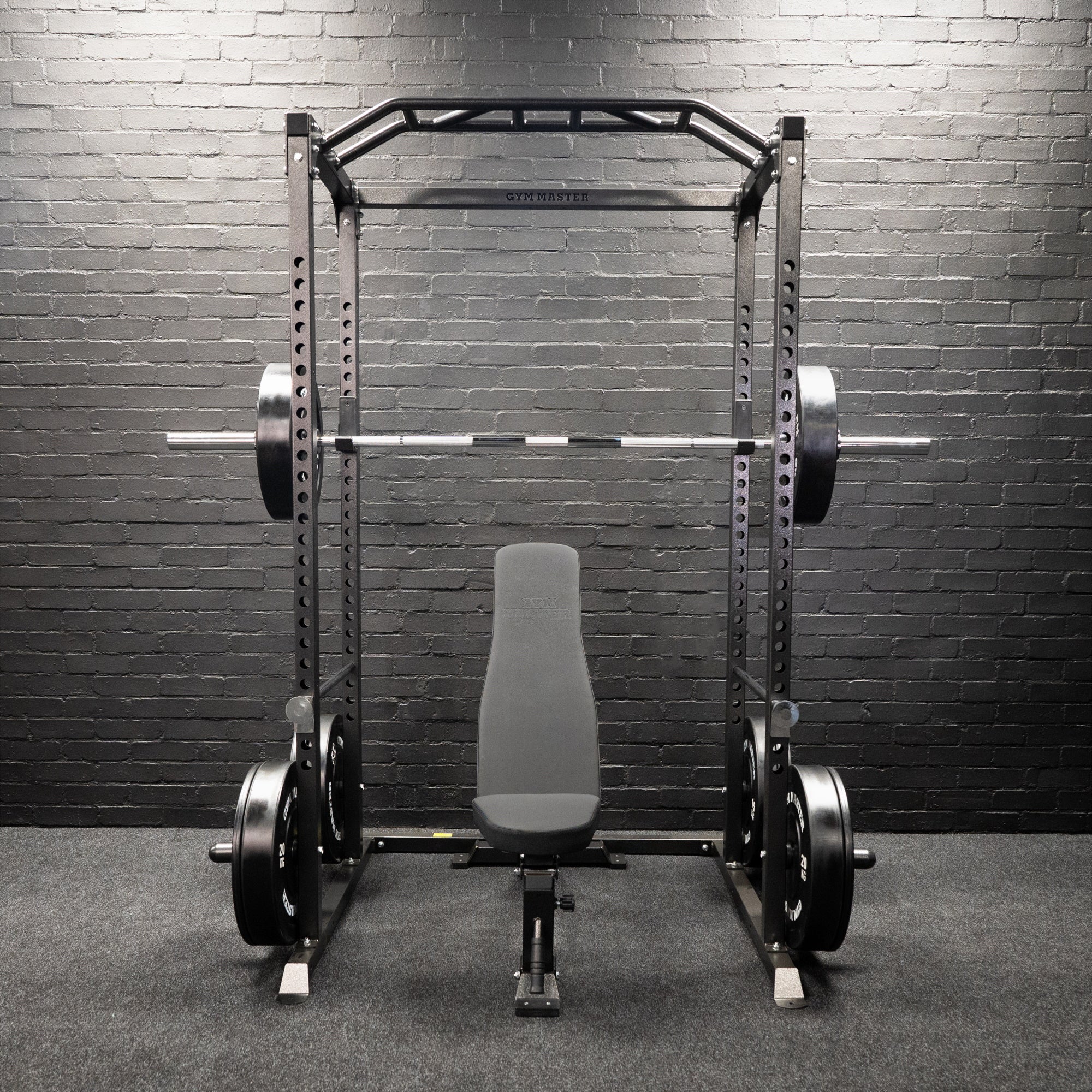 Pair of Black Olympic Rubber Bumper Plates