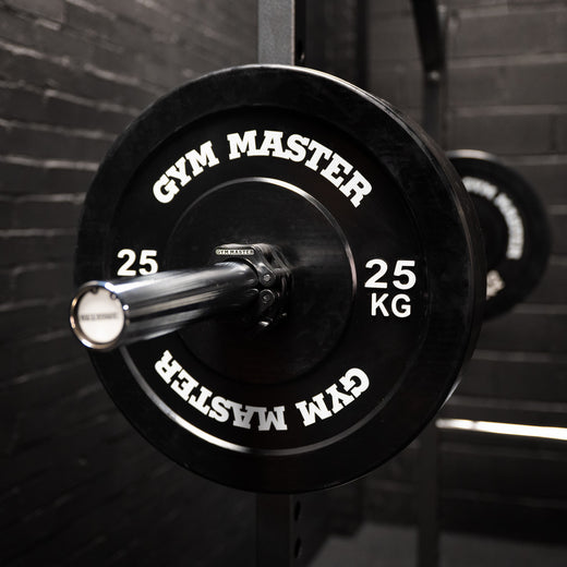 Pair of Black Olympic Rubber Bumper Plates