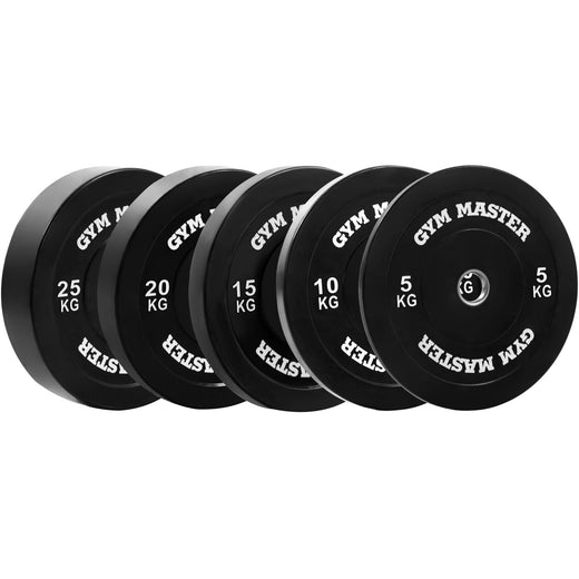Pair of Black Olympic Rubber Bumper Plates