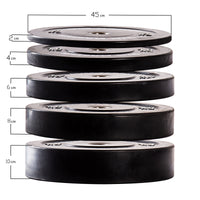 Thumbnail for Pair of Black Olympic Rubber Bumper Plates