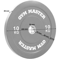 Thumbnail for Pair of Coloured Olympic Rubber Bumper Plates