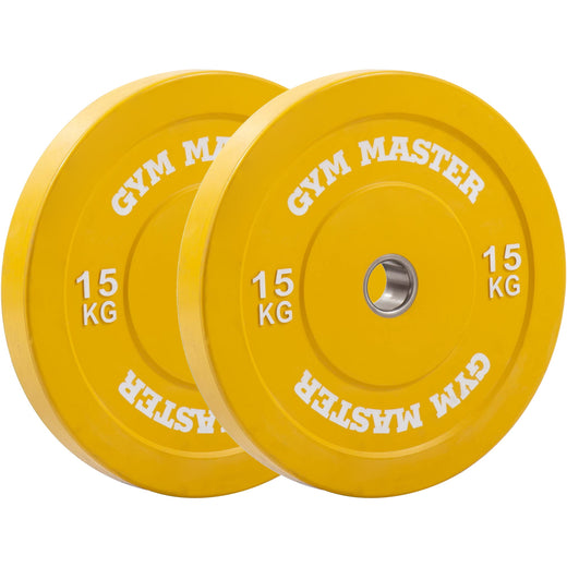 Pair of Coloured Olympic Rubber Bumper Plates