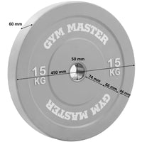 Thumbnail for Pair of Coloured Olympic Rubber Bumper Plates