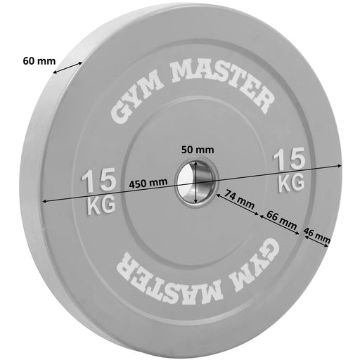 Pair of Coloured Olympic Rubber Bumper Plates