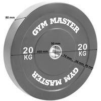 Thumbnail for Pair of Coloured Olympic Rubber Bumper Plates