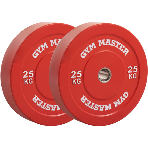 Pair of Coloured Olympic Rubber Bumper Plates