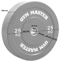 Thumbnail for Pair of Coloured Olympic Rubber Bumper Plates