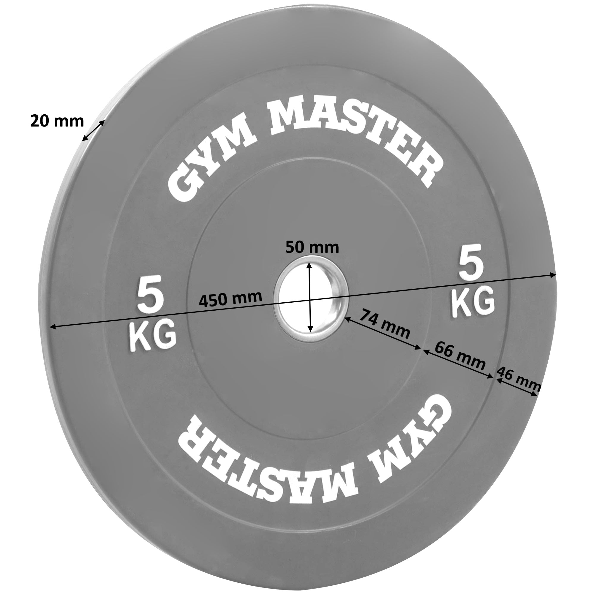 Pair of Coloured Olympic Rubber Bumper Plates