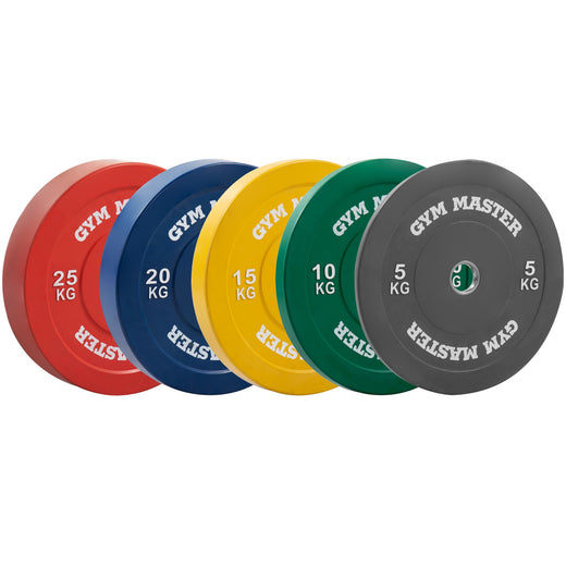 Pair of Coloured Olympic Rubber Bumper Plates