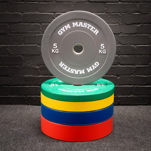 Pair of Coloured Olympic Rubber Bumper Plates