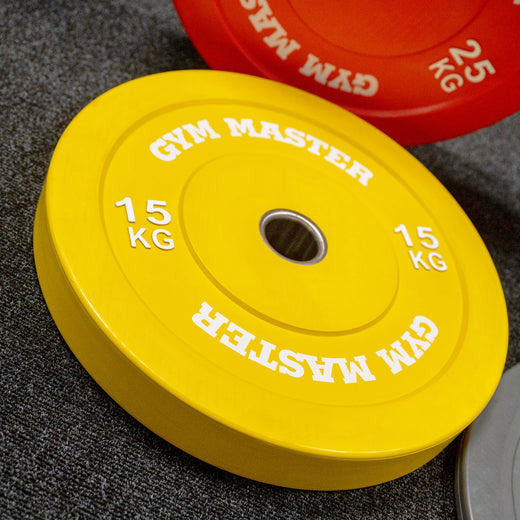 Pair of Coloured Olympic Rubber Bumper Plates