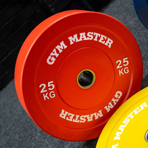 Pair of Coloured Olympic Rubber Bumper Plates