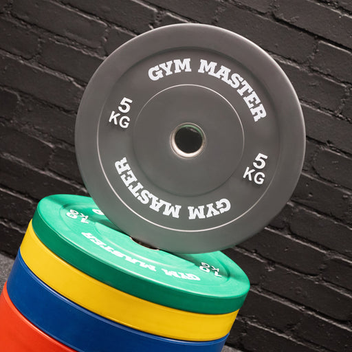 Pair of Coloured Olympic Rubber Bumper Plates