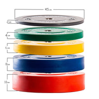 Thumbnail for Pair of Coloured Olympic Rubber Bumper Plates