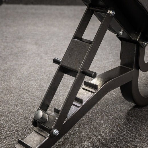 GM2 Fully Adjustable Flat | Incline | Decline FID Weight Bench - Gunmetal with Nonslip Cushions
